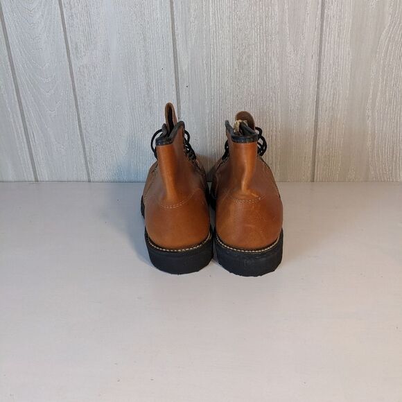 Golden Retriever Brown Leather Boots Neoprene Cushion Oil Resistant 10D NWT - Picture 10 of 13